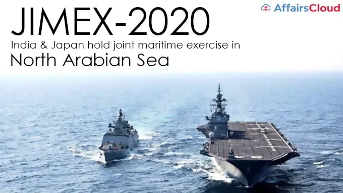JIMEX 2020 India & Japan joint Navy Exercise