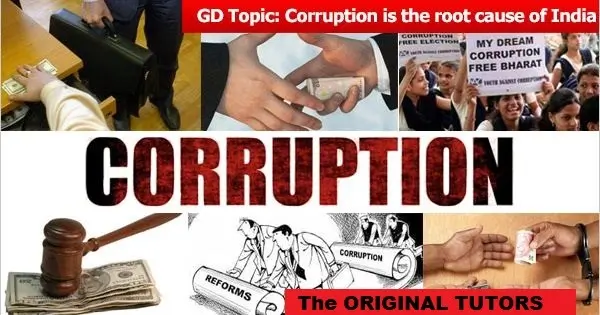Phase 2GD Coaching Meerut, Corruption In India